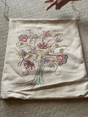 Vintage 70's chair back cover